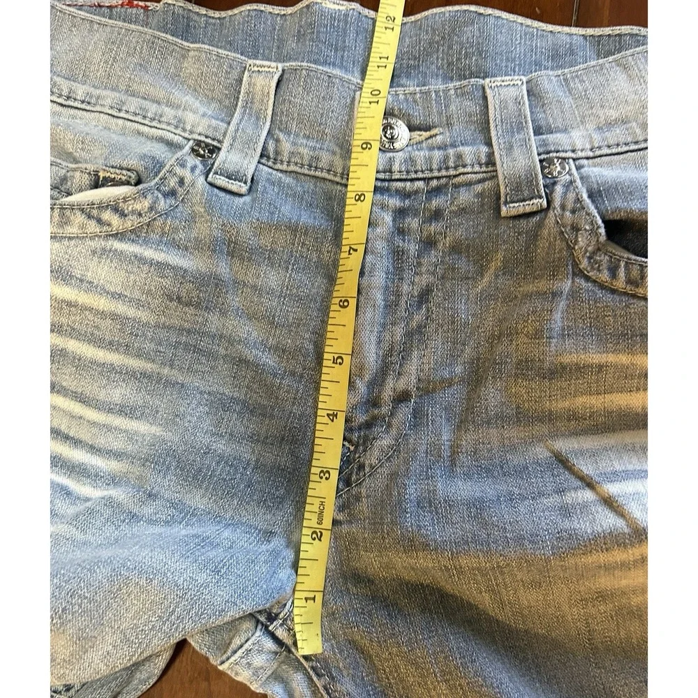 True Religion Skinny Moto Blue Jeans Mens 33x33 EUC